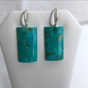 Jay King 925 Sterling Silver Turquoise Dangle Drop Earrings